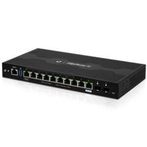 Ubiquiti Networks EdgeRouter 12, 10-Port Gigabit Router with PoE Passthrough and 2 SFP Ports