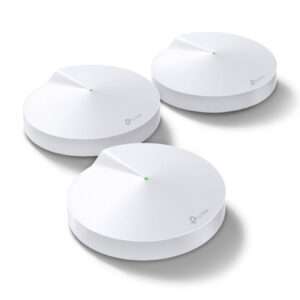TP-Link AC1300 Whole Home Mesh Wi-Fi System Deco M5 (3-Pack) 400 Mbps at 2.4 GHz + 867 Mbps at 5 GHz Deco-M5-3-pack Best Price in Dubai UAE. TP-Link Authorised Supplier in Dubai UAE