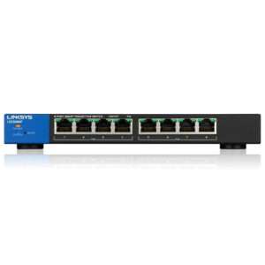 Linksys Business LGS308MP PoE+ Smart 8 Port Gigabit Network Switch (130W)