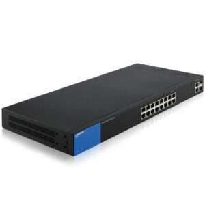 Linksys Business LGS318 16-Port Gigabit Smart Managed Switch + 2x Gigabit SFPRJ45 Combo Ports