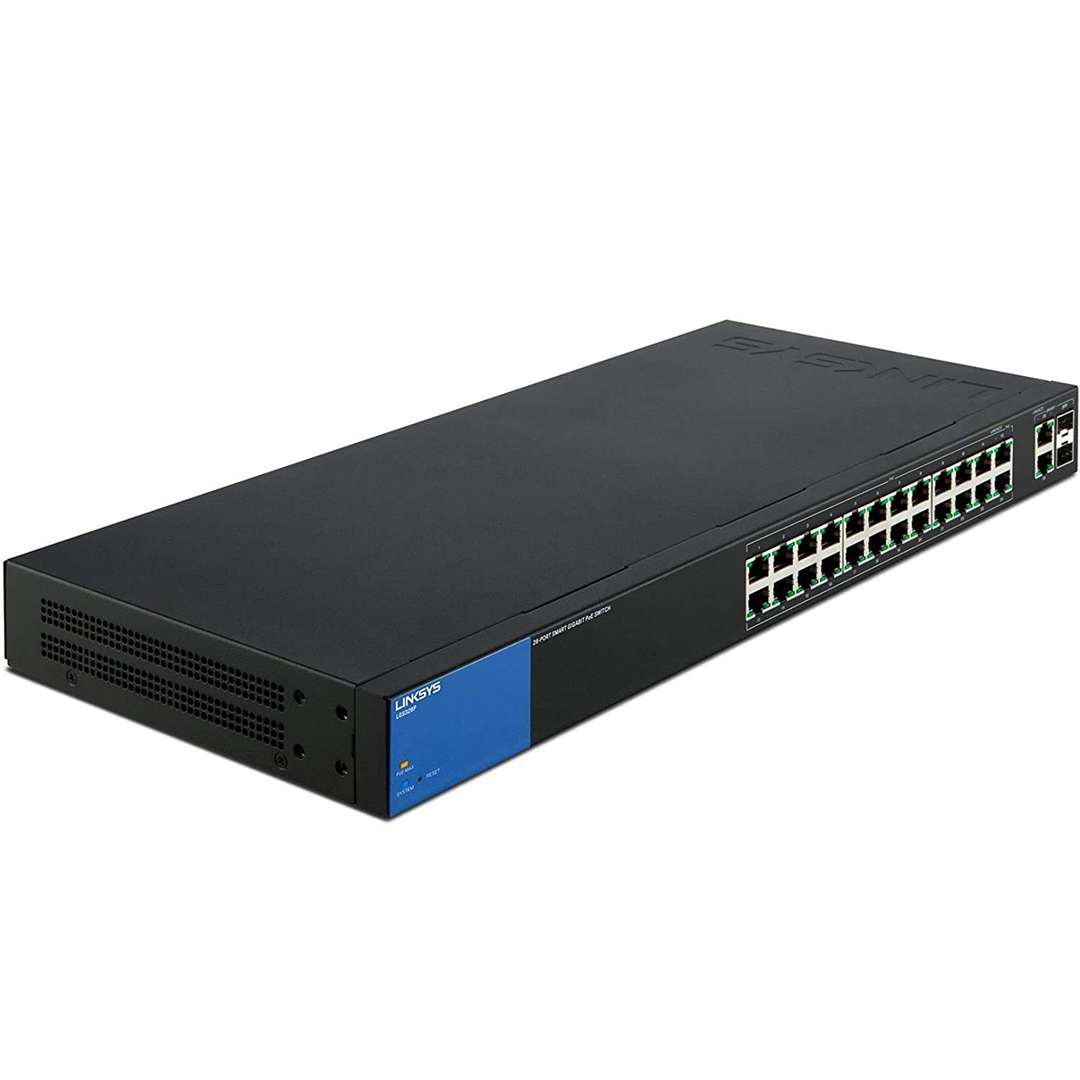 Linksys Business LGS326 24-Port Gigabit Smart Managed Switch + 2x Gigabit SFPRJ45 Combo Ports