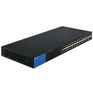 Linksys Business LGS528 24-Port Gigabit Managed Switch + 2x Gigabit Ethernet + 2x Gigabit SFPRJ45 Combo Port