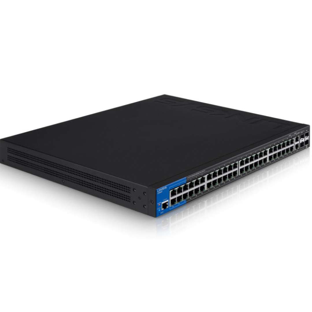 Linksys Business LGS552 48-Port Gigabit Managed Switch + 2x Gigabit SFPRJ45 Combo Ports + 2x 10G SFP+ Ports